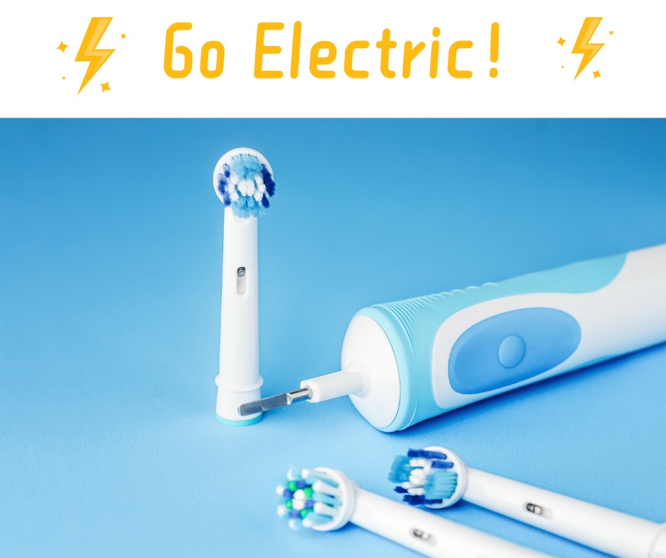 Three Electric toothbrushes