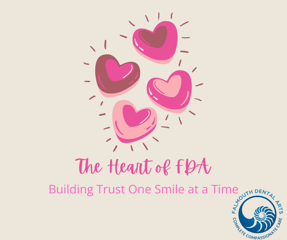 Graphic with hearts for a blog titled the heart of FDA